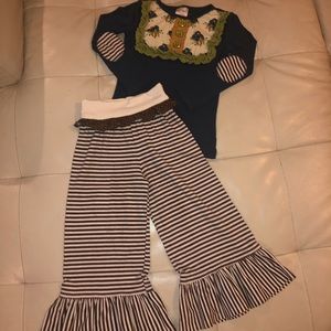 Persnickety ruffle set 4T